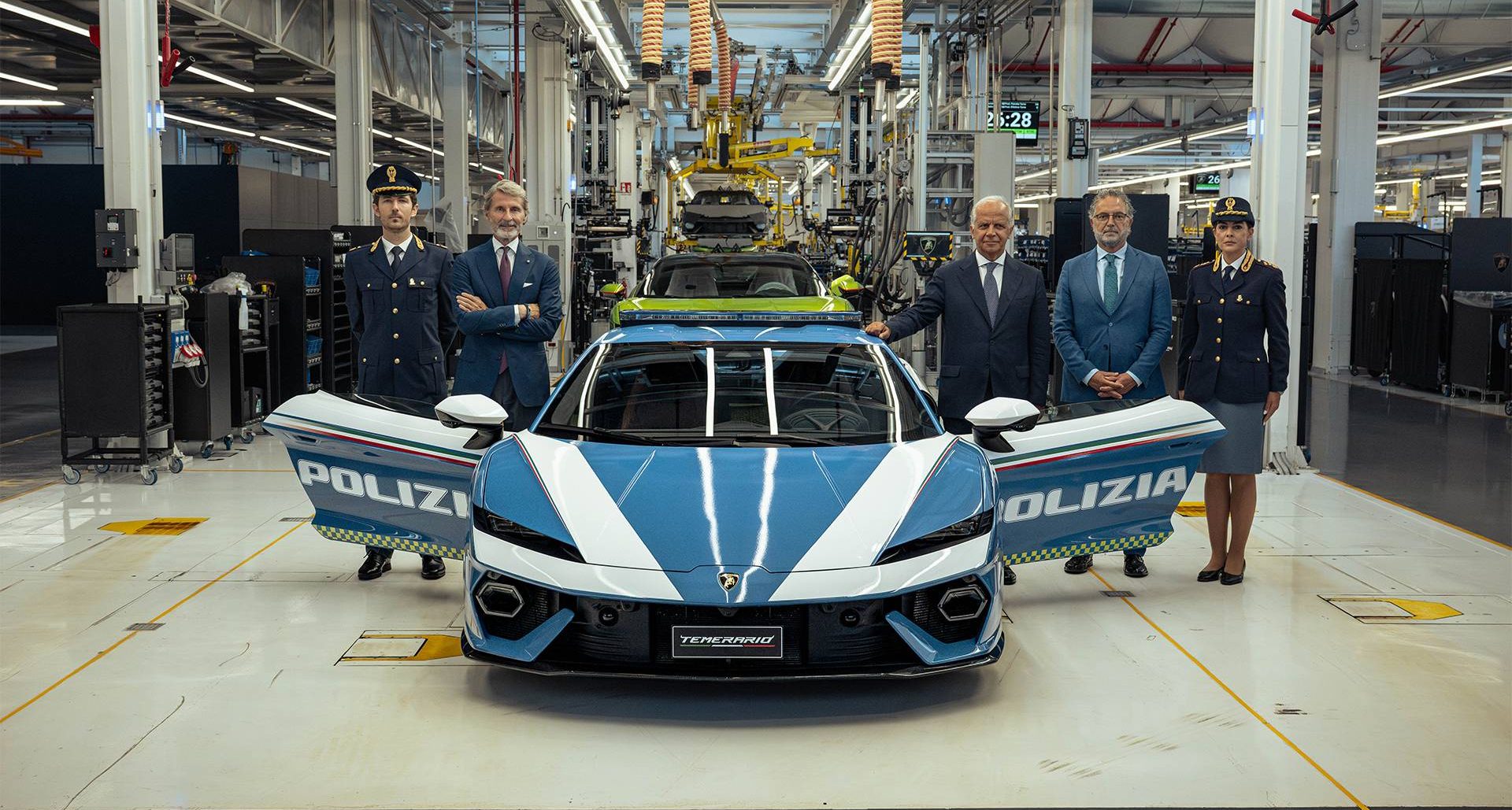 Lamborghini Temerario joins the Italian State Police fleet